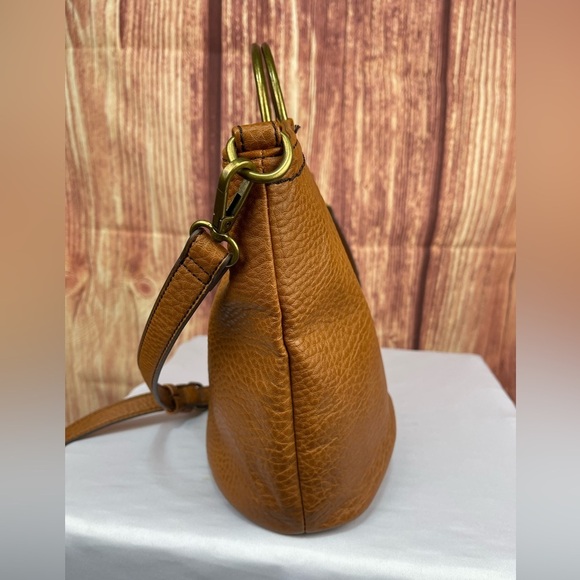 Ana brown ring boho faux leather adjustable strap should bag purse handbag - Picture 10 of 14